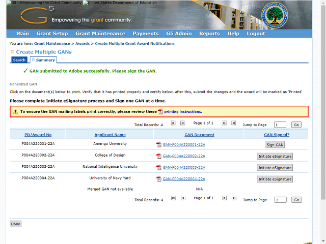 Screen image of this step