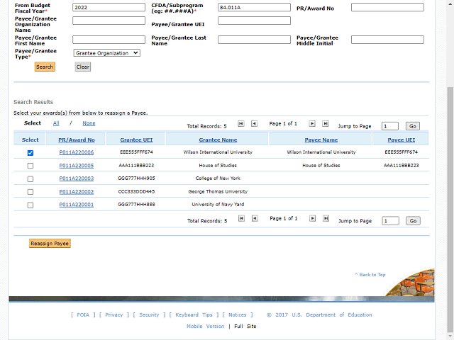 Screen image of this step
