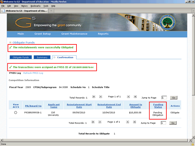 Screen image of this step
