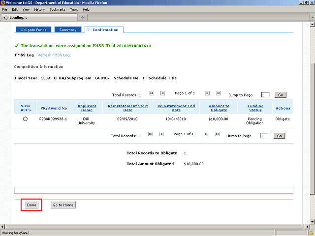 Screen image of this step