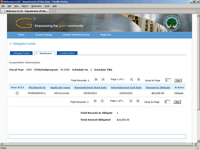 Screen image of this step