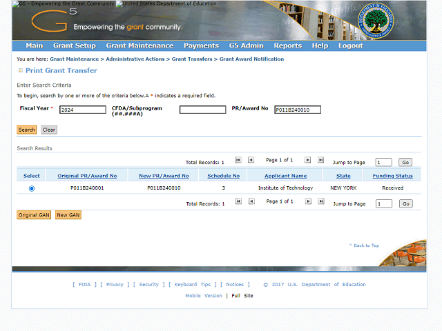 Screen image of this step