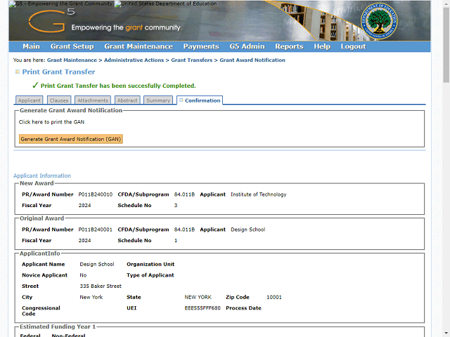 Screen image of this step