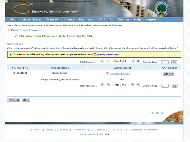 Screen image of this step
