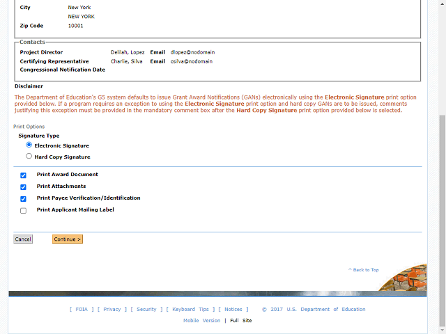 Screen image of this step