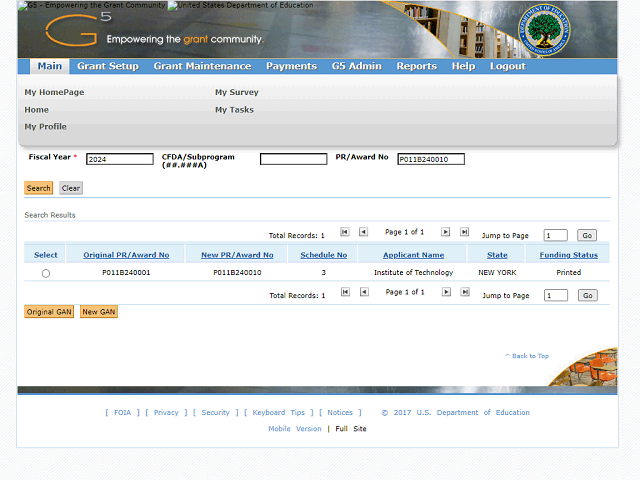 Screen image of this step