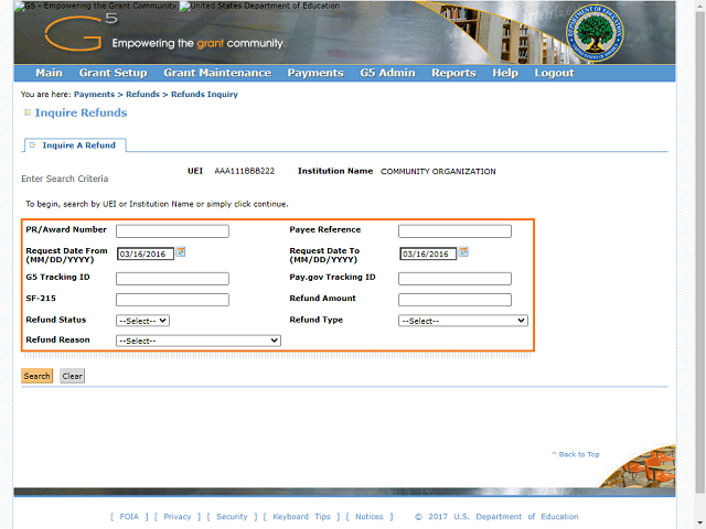 Screen image of this step
