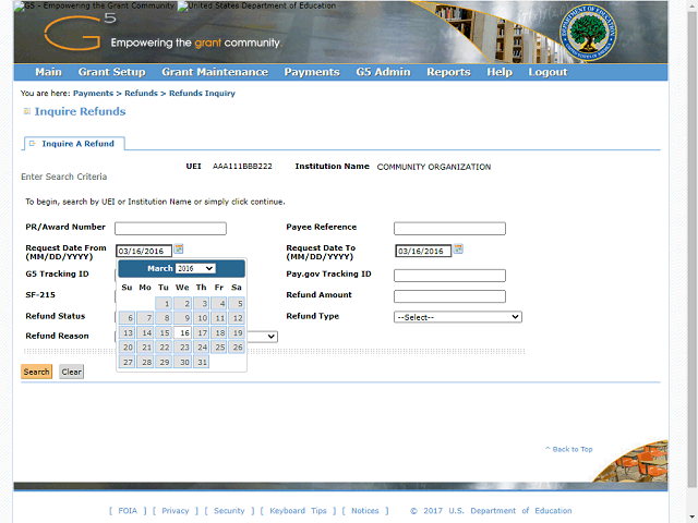 Screen image of this step