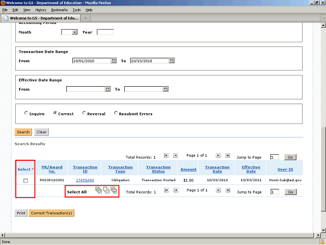 Screen image of this step