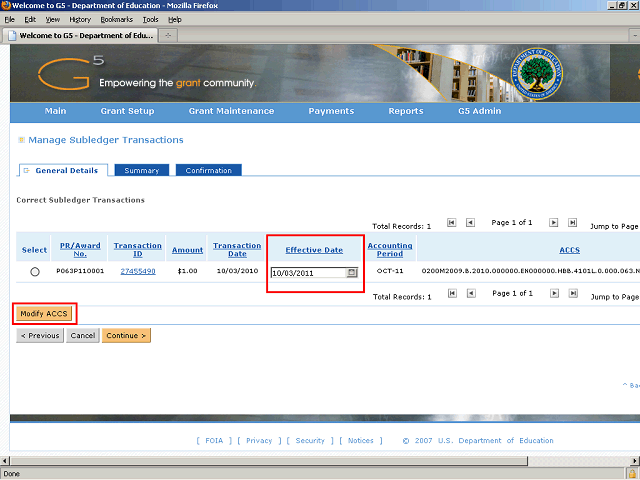 Screen image of this step