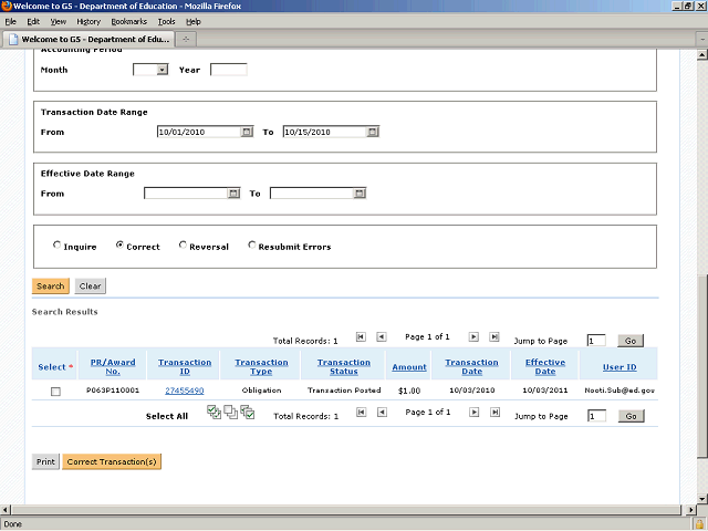 Screen image of this step