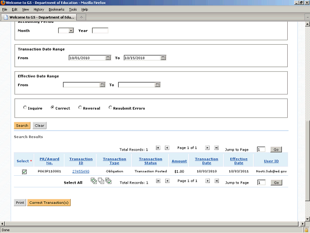 Screen image of this step