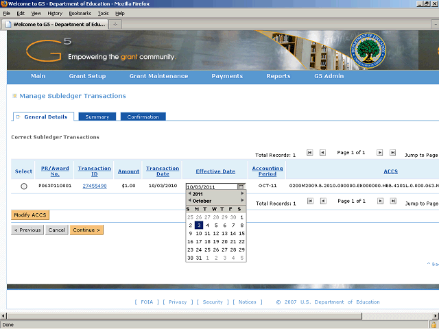 Screen image of this step