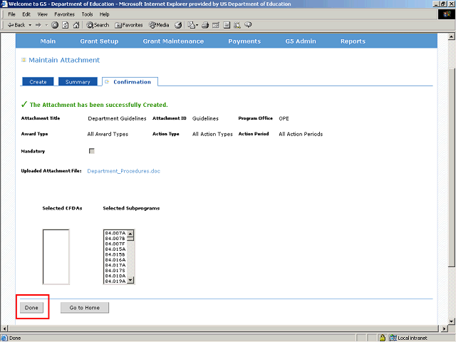 Screen image of this step