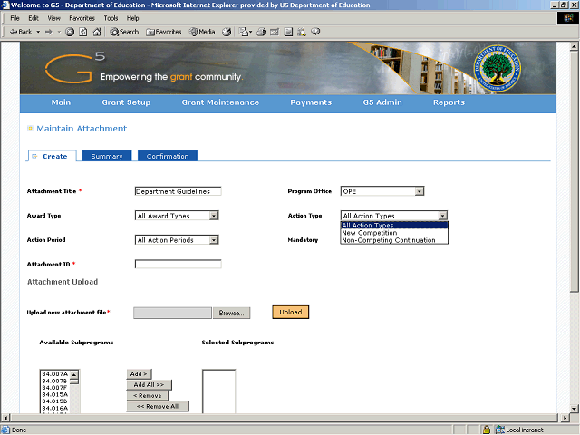 Screen image of this step