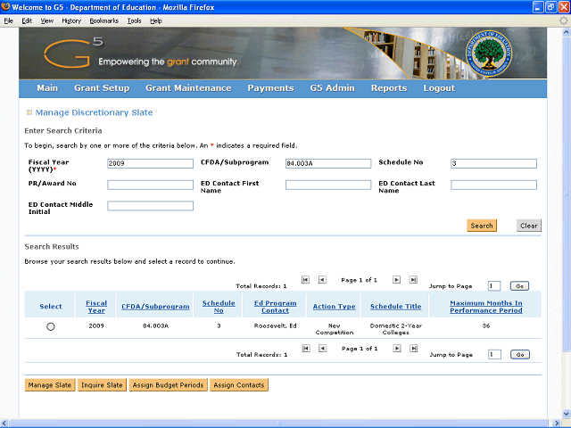 Screen image of this step