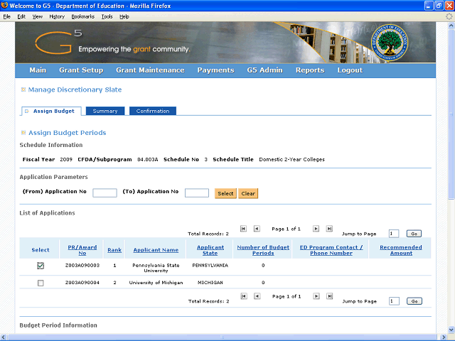 Screen image of this step