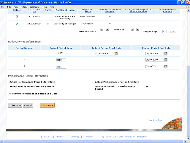 Screen image of this step