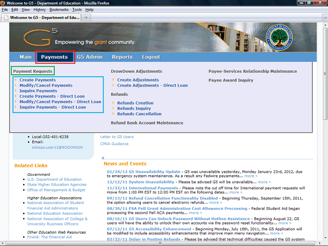 Screen image of this step