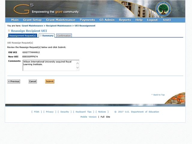 Screen image of this step