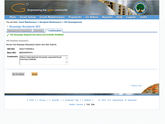 Screen image of this step