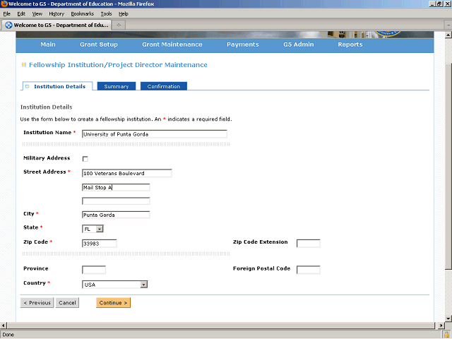 Screen image of this step