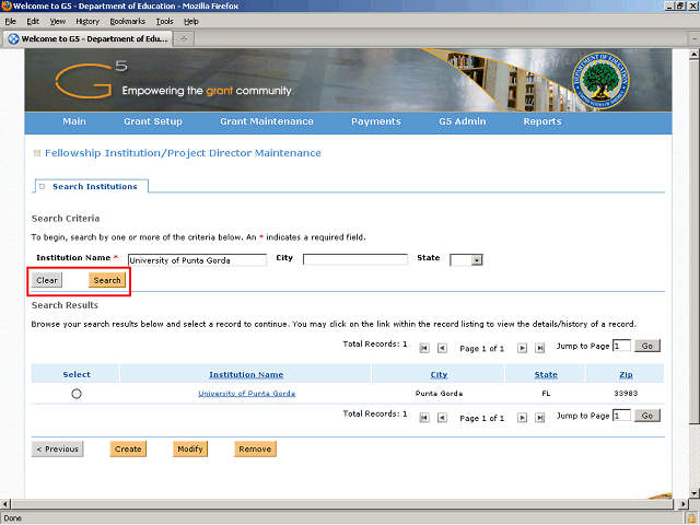 Screen image of this step