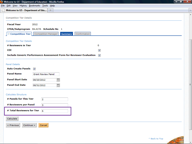 Screen image of this step
