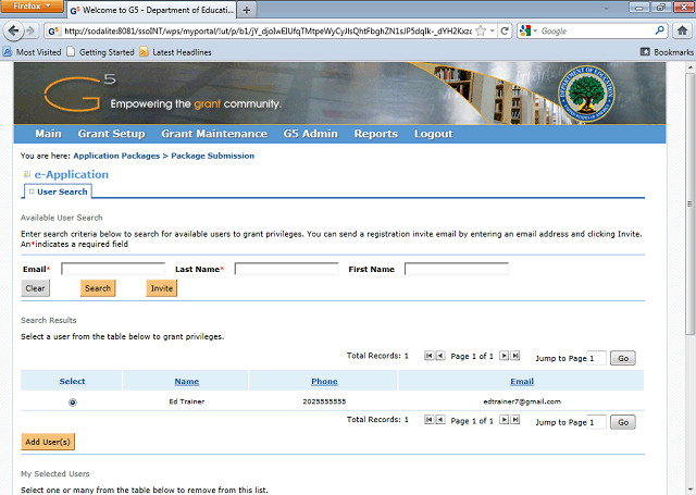 Screen image of this step