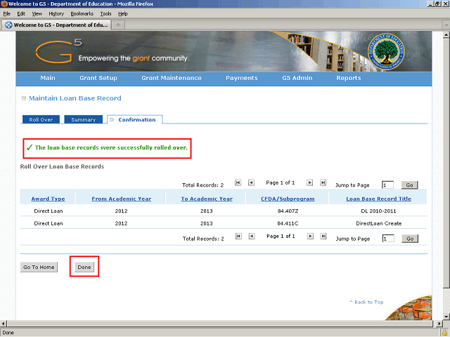 Screen image of this step
