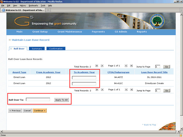 Screen image of this step