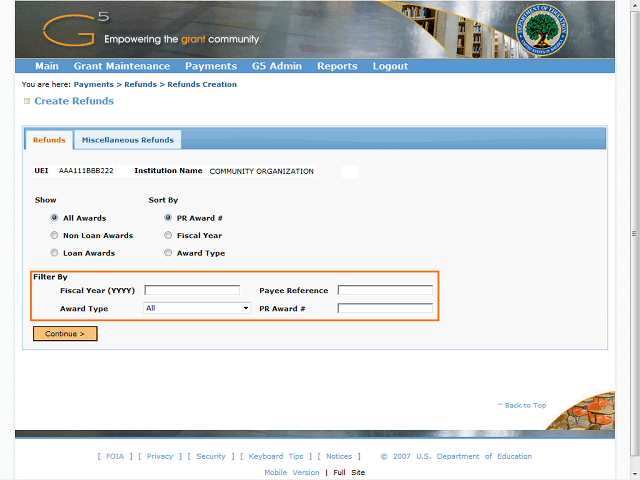 Screen image of this step