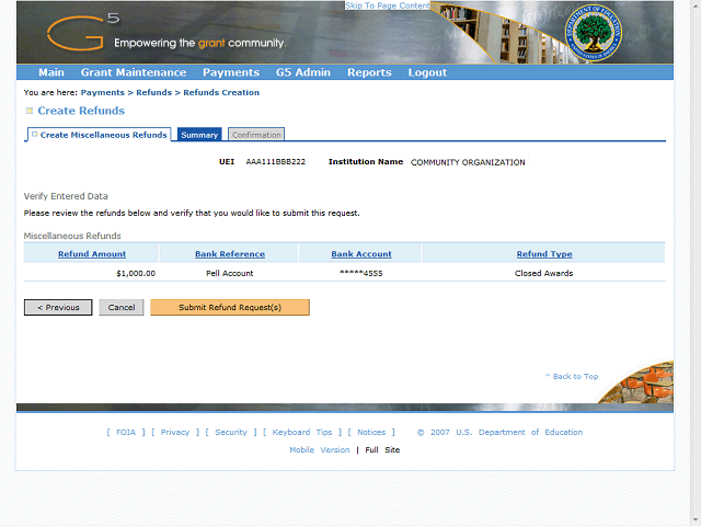 Screen image of this step