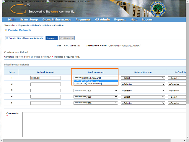 Screen image of this step