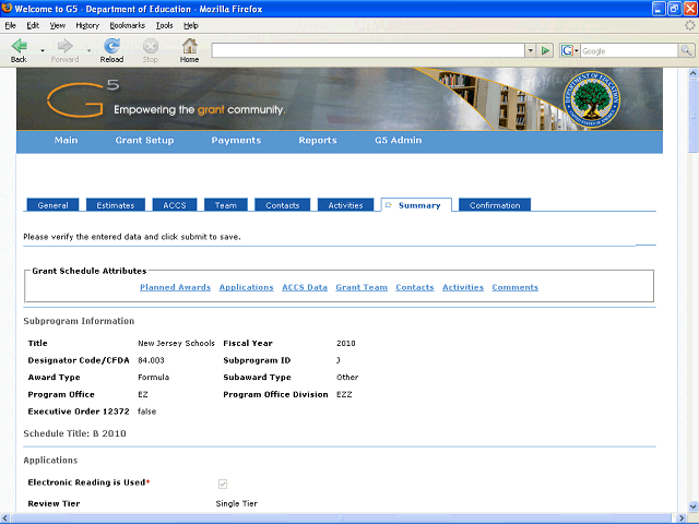 Screen image of this step