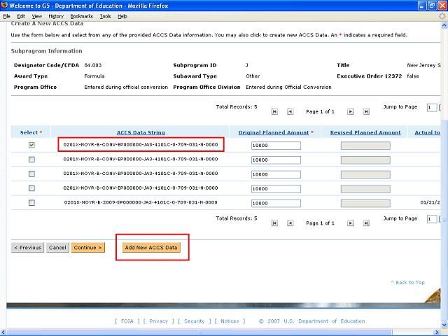Screen image of this step