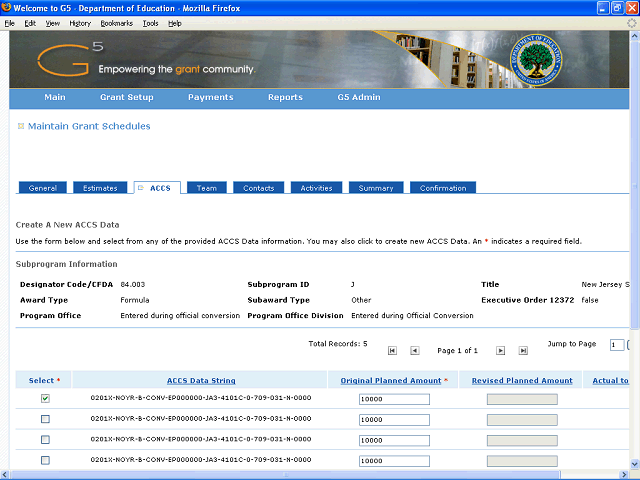 Screen image of this step