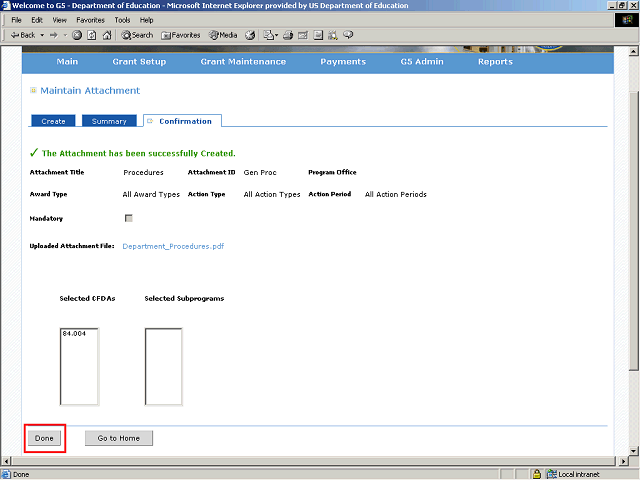 Screen image of this step