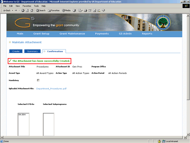 Screen image of this step