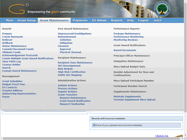 Screen image of this step