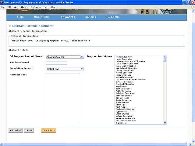 Screen image of this step