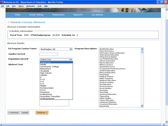 Screen image of this step