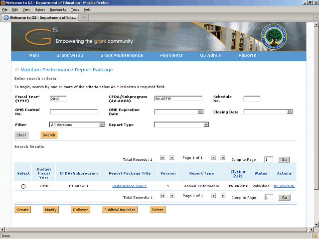 Screen image of this step