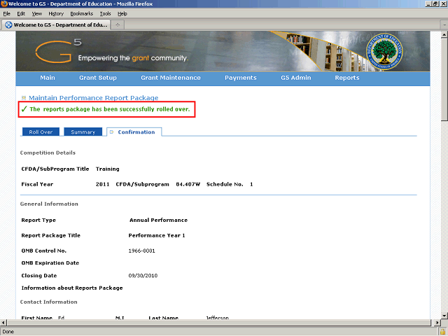 Screen image of this step