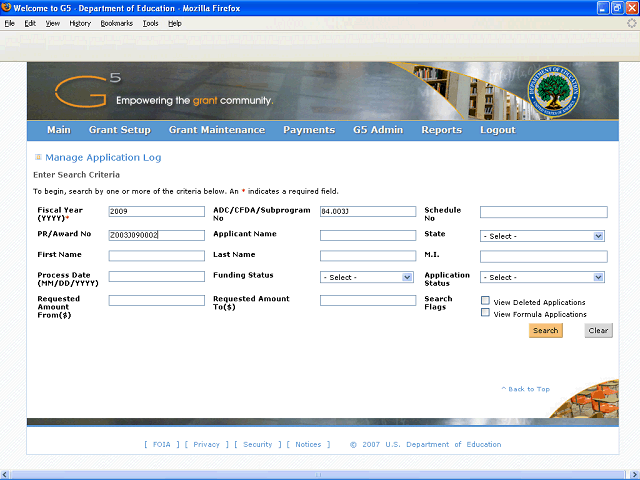 Screen image of this step