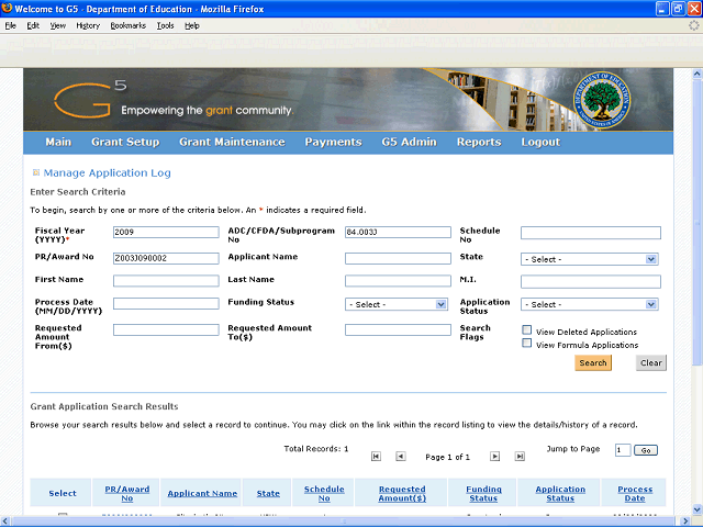 Screen image of this step