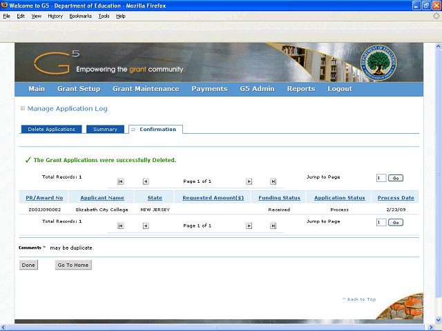 Screen image of this step