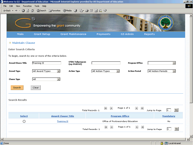 Screen image of this step