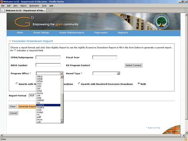 Screen image of this step