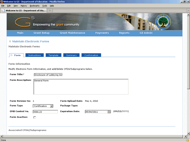 Screen image of this step